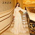 Shinny Ruffles Hem Maxi Dress A Line Long Sleeve Slim Fit Party Long Robes Lace Up Luxury Club Vestidos 2025 Lady Summer Gowns
