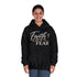 Faith Over Fear Hoodie — Inspirational Christian Pullover with Gold Cross