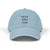 Faith Over Fear Embroidered Denim Hat
