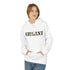 Elegant Leopard Print Hoodie — "ELEGANT" Graphic Pullover