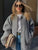 HH 2025 Women's Winter Street Jacket Solid Color Pocket Single-Breasted Jacket Women's Versatile Casual Jacket Cardigan Top