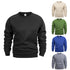 Men's Crew Neck Sweatshirts Solid Color Sweatwear Spring Outdoor Casual Daily Long Sleeve Pullover Hoodie Man Sportswear