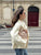 Women's Creamy White Oversized Collar Coat Elegant Flared Sleeves Solid Loose Jackets 2025 Female Autumn Chic Casual Outerwear