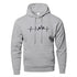 Mountain Heartbeat Hoodies teens Sweatshirt Autumn Long Sleeve Hooded Sweatshirt Hoodie Black Gray Sportswear