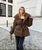 Fashion Lace Up Cotton Jacket Women Casual Stand Collar Single Breasted Pocket Loose Outerwears Lady Winter Daily Street Jackets