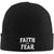 Jesus Faith Over Fear Knitted Hat Cuffed Beanie