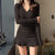 2025 New V Neck Polyester Dress Woman Summer Fashion Long Sleeve Dress Women's Dress Loose Korean Style Women Shirts