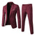 Suits Men Two Piece Sets Pant Set Blazer Turn Down Collar Full Sleeve Slim Fit Tight Waist Coat Long Pants Wedding Fabric Upgade