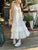 Summer Befree Long Vintage Casual Ruffles Elegant Maxi Strap Camis Silky Beach Lace Elegant Party Dress Vestidos Sexy Women