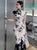 2025 chinese vintage dress sleeveless cheongsam flower print party evening dress traditional nightclub qipao sexy dress vestido