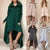 Women's Ropa Para Mujer Irregular Fashionable Loose A-line Dress With Lapel And Zipper Placket Abiti Da Cerimonia Vestido Mujer