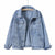 Woman Oversize Jean Denim Winter Jacket
