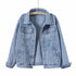 Woman Oversize Jean Denim Winter Jacket