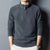 Autumn Winter New Warm Polo Shirts Men's Lamb Wool Sweatshirt Standing Neck Half Zip Long Sleeve Fashion Versatile Men Tees Tops
